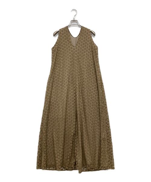 Louren（ローレン）Louren (ローレン) geometry lace dress ベージュ サイズ:Freeの古着・服飾アイテム