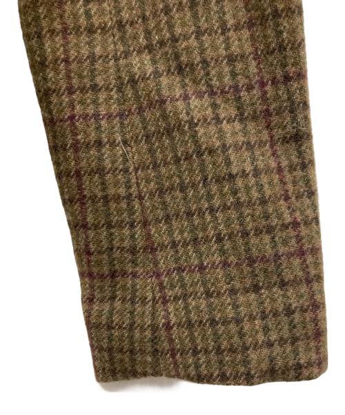 RALPH LAUREN Purple Label（ラルフ ローレン パープル レーベル）RALPH LAUREN Purple Label (ラルフ ローレン パープル レーベル) レザー切替ウールジャケット グリーン サイズ:4の古着・服飾アイテム