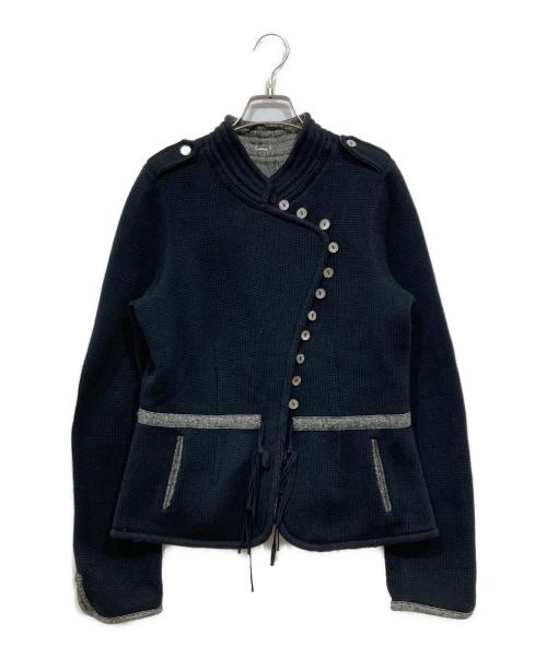 KENZO（ケンゾー）KENZO (ケンゾー) リバーシブルニットジャケット ネイビー サイズ:Lの古着・服飾アイテム