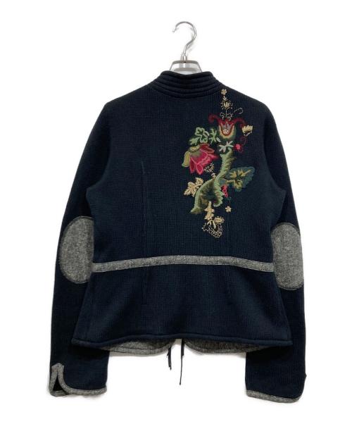 KENZO（ケンゾー）KENZO (ケンゾー) リバーシブルニットジャケット ネイビー サイズ:Lの古着・服飾アイテム