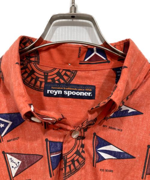 reyn spooner（レイン スプナー）reyn spooner (レイン スプナー) 総柄長袖シャツ オレンジ サイズ:Ｌの古着・服飾アイテム