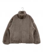 TATRASタトラス）の古着「バックロゴ ファーブルゾン ジャケット / EX PREIL」｜ベージュ