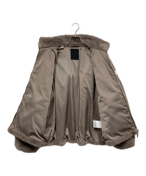 TATRAS（タトラス）TATRAS (タトラス) バックロゴ ファーブルゾン ジャケット / EX PREIL ベージュ サイズ:3の古着・服飾アイテム