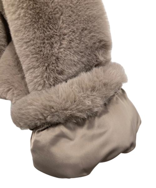 TATRAS（タトラス）TATRAS (タトラス) バックロゴ ファーブルゾン ジャケット / EX PREIL ベージュ サイズ:3の古着・服飾アイテム