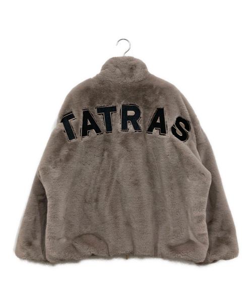 TATRAS（タトラス）TATRAS (タトラス) バックロゴ ファーブルゾン ジャケット / EX PREIL ベージュ サイズ:3の古着・服飾アイテム