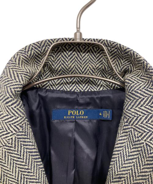 POLO RALPH LAUREN（ポロ・ラルフローレン）POLO RALPH LAUREN (ポロ・ラルフローレン) ツイードジャケット グレー サイズ:4の古着・服飾アイテム