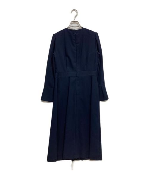 CELFORD（セルフォード）CELFORD (セルフォード) バックサテンプリーツワンピース ネイビー サイズ:38の古着・服飾アイテム