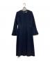 CELFORD（セルフォード）の古着「バックサテンプリーツワンピース」｜ネイビー