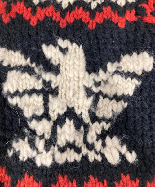 RRL（ダブルアールエル）RRL (ダブルアールエル) カウチンジップニットカーディガン ブラック サイズ:M（155/84A）の古着・服飾アイテム