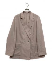 ARPEGE STORY（アルページュストーリー）の古着「シアーダブルジャケット」｜ピンク