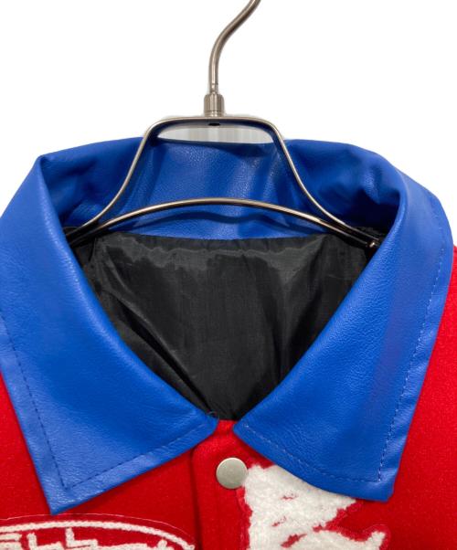 EMMAUELA（エマヌエーラ）EMMAUELA (エマヌエーラ) サガラ刺繍カシミヤスタジャン レッド サイズ:52の古着・服飾アイテム