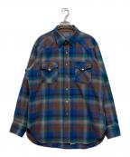 PENDLETONペンドルトン）の古着「ウエスタンチェックシャツ」｜ブルー