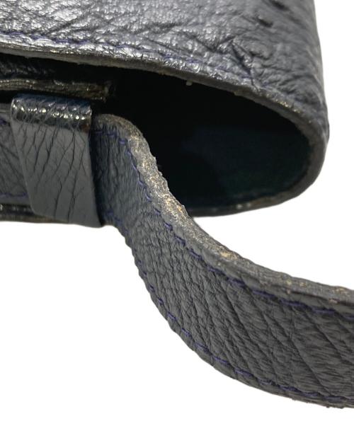 Christian Dior（クリスチャン ディオール）Christian Dior (クリスチャン ディオール) ショルダーバッグ/オーストリッチ/オールド ネイビーの古着・服飾アイテム