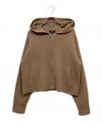 theoryセオリー）の古着「カシミヤブレンドジップパーカー」｜ブラウン