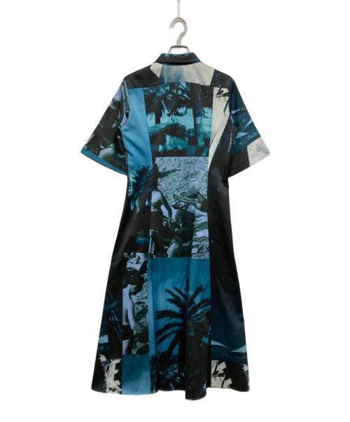 PAUL SMITH（ポールスミス）PAUL SMITH (ポールスミス) 総柄プリントシャツワンピース グリーン サイズ:38の古着・服飾アイテム