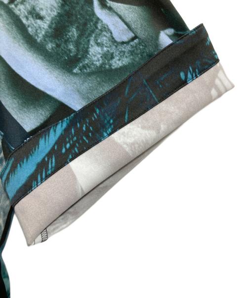 PAUL SMITH（ポールスミス）PAUL SMITH (ポールスミス) 総柄プリントシャツワンピース グリーン サイズ:38の古着・服飾アイテム