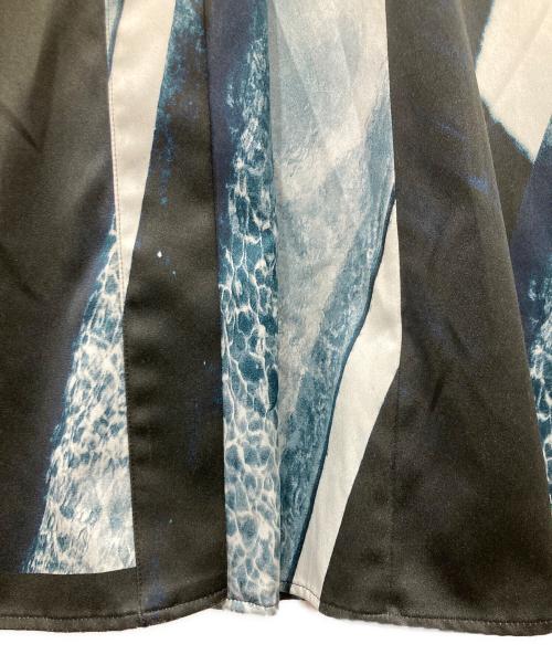 PAUL SMITH（ポールスミス）PAUL SMITH (ポールスミス) 総柄プリントシャツワンピース グリーン サイズ:38の古着・服飾アイテム