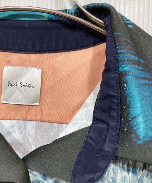 PAUL SMITH（ポールスミス）PAUL SMITH (ポールスミス) 総柄プリントシャツワンピース グリーン サイズ:38の古着・服飾アイテム