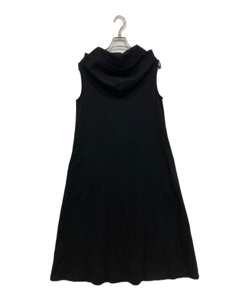 m's select（エムズセレクト）m's select (エムズセレクト) マイクロモダールハーフジップフーディワンピース ブラック サイズ:38の古着・服飾アイテム