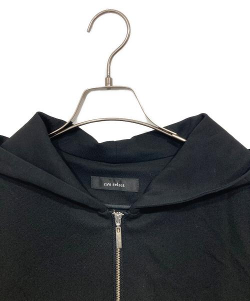 m's select（エムズセレクト）m's select (エムズセレクト) マイクロモダールハーフジップフーディワンピース ブラック サイズ:38の古着・服飾アイテム