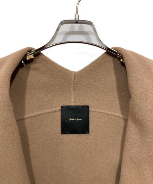 Spick and Span（スピック＆スパン）Spick and Span (スピックアンドスパン) ダブルモッサリバーフーディーガウンコート ブラウン サイズ:36の古着・服飾アイテム