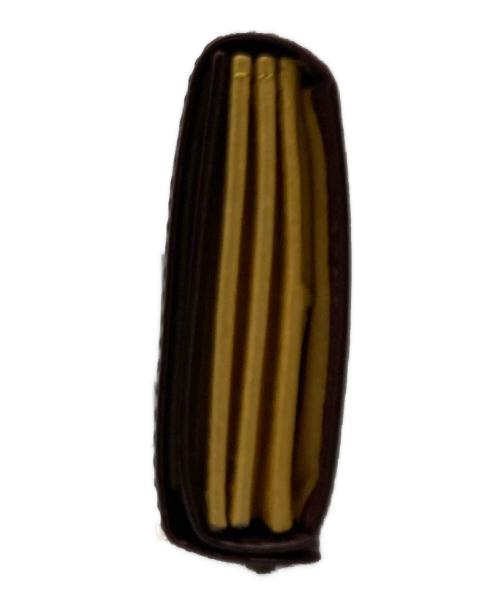 M+(エムピウ)（エムピウ）M+(エムピウ) (エムピウ) 2つ折り財布 / millefoglieⅡ P25 ブラウンの古着・服飾アイテム