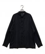 UL shirtユーエル シャツ）の古着「長袖シャツ / shadow rip」｜ブラック