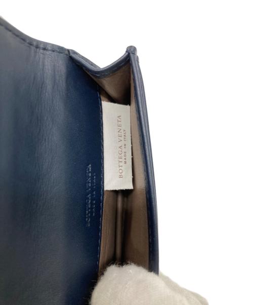 BOTTEGA VENETA（ボッテガベネタ）BOTTEGA VENETA (ボッテガベネタ) カードケース ネイビーの古着・服飾アイテム