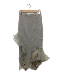 UN3D.（アンスリード）の古着「フリルデザインスカート」｜グレー