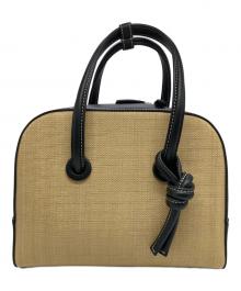 VASIC（ヴァジック）の古着「Apero Mini Mini  Raffia ハンドバッグ」｜ベージュ×ブラック