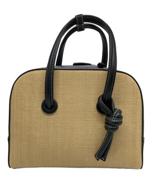 VASIC（ヴァジック）VASIC (ヴァジック) Apero Mini Mini  Raffia ハンドバッグ ベージュ×ブラックの古着・服飾アイテム