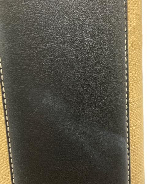 VASIC（ヴァジック）VASIC (ヴァジック) Apero Mini Mini  Raffia ハンドバッグ ベージュ×ブラックの古着・服飾アイテム