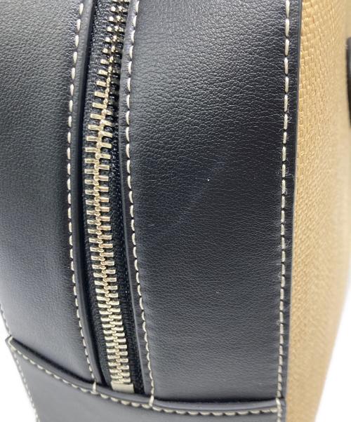 VASIC（ヴァジック）VASIC (ヴァジック) Apero Mini Mini  Raffia ハンドバッグ ベージュ×ブラックの古着・服飾アイテム