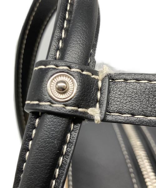 VASIC（ヴァジック）VASIC (ヴァジック) Apero Mini Mini  Raffia ハンドバッグ ベージュ×ブラックの古着・服飾アイテム