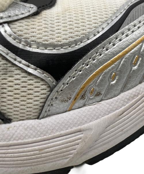 asics（アシックス）asics (アシックス) ローカットスニーカー ブラック×ホワイト サイズ:25㎝の古着・服飾アイテム