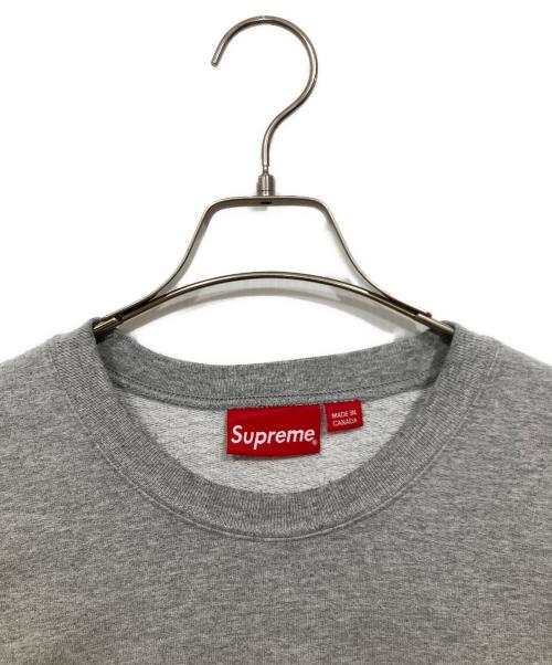 SUPREME（シュプリーム）Supreme (シュプリーム) Cutout Logo Crewneck グレー サイズ:XLの古着・服飾アイテム