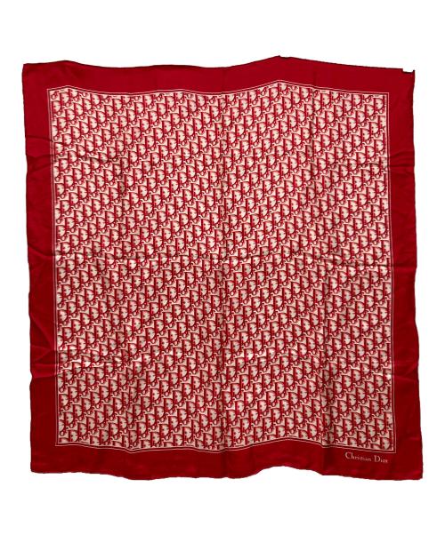 Christian Dior（クリスチャン ディオール）Christian Dior (クリスチャン ディオール) トロッターシルクスカーフ レッドの古着・服飾アイテム
