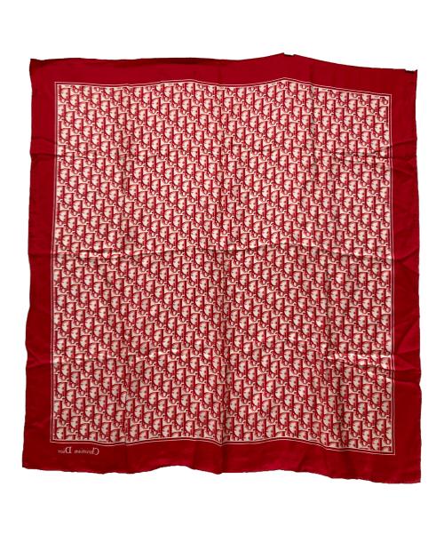 Christian Dior（クリスチャン ディオール）Christian Dior (クリスチャン ディオール) トロッターシルクスカーフ レッドの古着・服飾アイテム