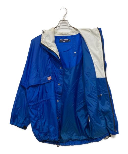 POLO SPORT（ポロスポーツ）POLO SPORT (ポロスポーツ) ナイロンジャケット ブルー サイズ:Mの古着・服飾アイテム