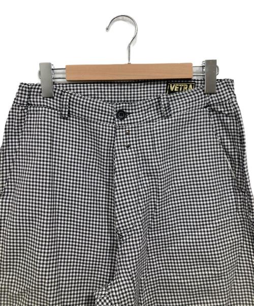 VETRA（ベトラ）VETRA (ベトラ) 千鳥柄フレンチワークパンツ ホワイト×ブラック サイズ:42の古着・服飾アイテム