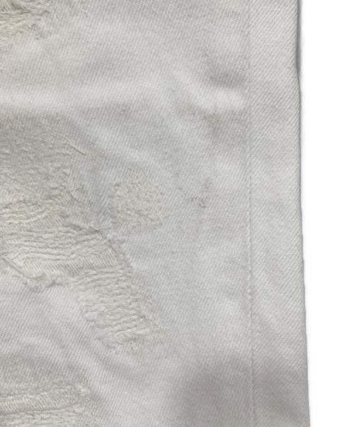 NULL TOKYO（ヌル トウキョウ）NULL TOKYO (ヌル トウキョウ) リペア加工デニムパンツ ホワイト サイズ:Mの古着・服飾アイテム