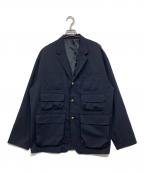 BEAMSビームス）の古着「3ステップ ポケット ブレザージャケット / 3-Step Pocket Blazer Jacket」｜ネイビー