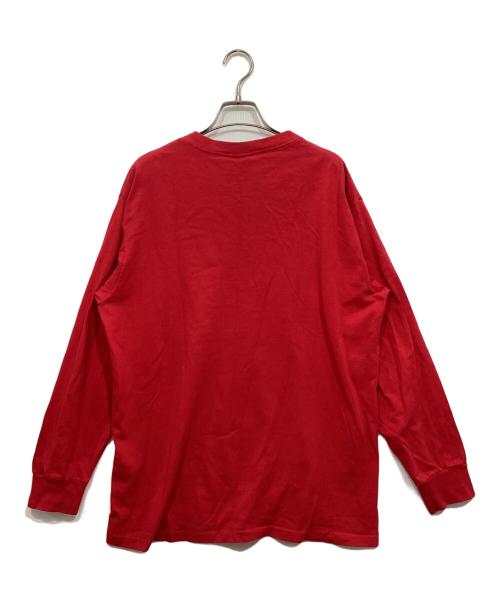 stussy（ステューシー）stussy (ステューシー) ロングスリーブカットソー レッド サイズ:Lの古着・服飾アイテム