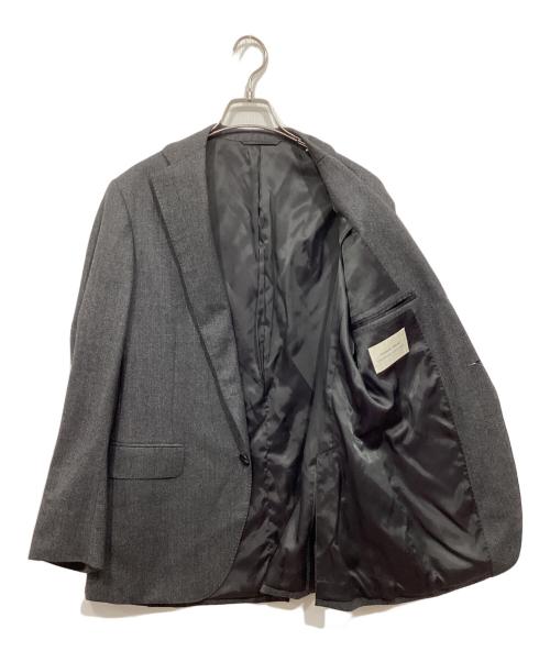 UNIVERSAL LANGUAGE（ユニバーサルランゲージ）UNIVERSAL LANGUAGE (ユニバーサルランゲージ) SUPER120'sウールフランネルジャケット グレー サイズ:48-4Drop(Chest 98cm,Waist 88cm)の古着・服飾アイテム