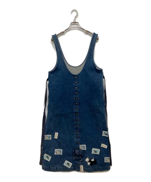 PINK HOUSE（ピンクハウス）PINK HOUSE (ピンクハウス) デニムサロペット ブルー サイズ:サイズ表記なしの古着・服飾アイテム