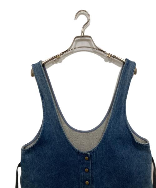 PINK HOUSE（ピンクハウス）PINK HOUSE (ピンクハウス) デニムサロペット ブルー サイズ:サイズ表記なしの古着・服飾アイテム