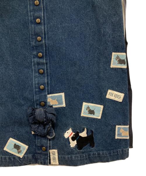 PINK HOUSE（ピンクハウス）PINK HOUSE (ピンクハウス) デニムサロペット ブルー サイズ:サイズ表記なしの古着・服飾アイテム