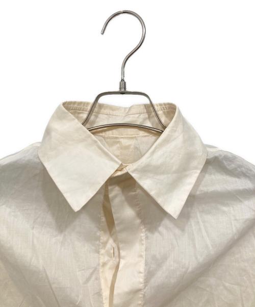 JIL SANDER（ジルサンダー）JIL SANDER (ジルサンダー) プルオーバーシアーシャツ アイボリー サイズ:36の古着・服飾アイテム