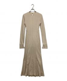 Mame Kurogouchi（マメクロゴウチ）の古着「オープンバックワンピース」｜ベージュ