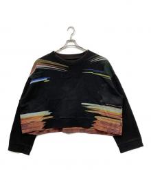 Maison Margiela（メゾンマルジェラ）の古着「プリントスウェット」｜ブラック